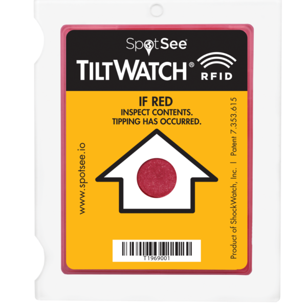 Spotsee TiltWatch RFID - Logistics Tilt Indiactor
